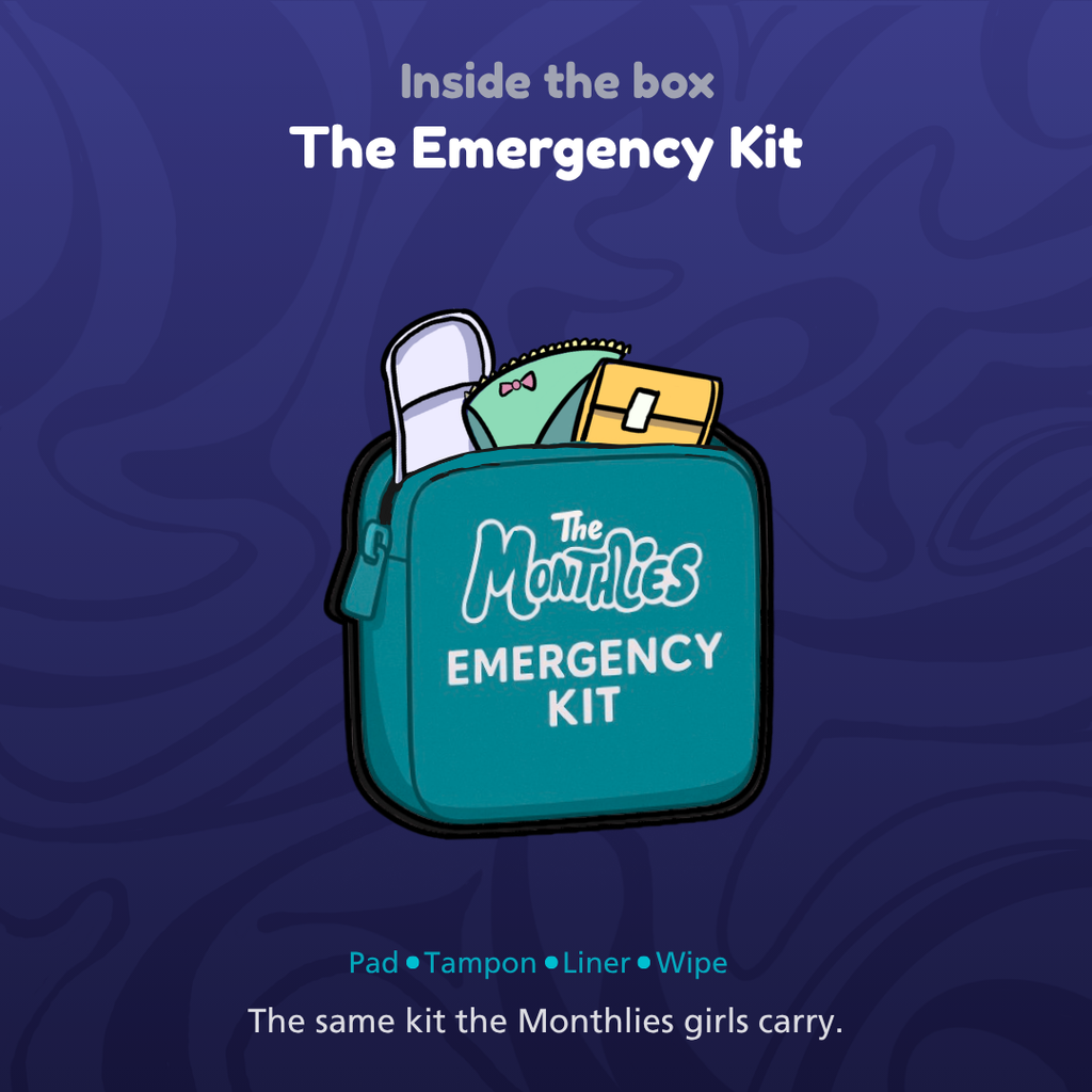 The Monthlies Amethyst Box: First Period Self-Care for Teens